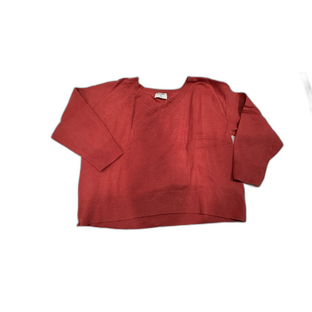 Old Navy Sosoft V-Neck Sweater Rust Pink Size XL